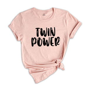 Twin Power Shirts, Sibling Matching Shirts, Matching Twin Shirt, Birthday Gift Shirt, Sibling Shirt, Twin Shirt