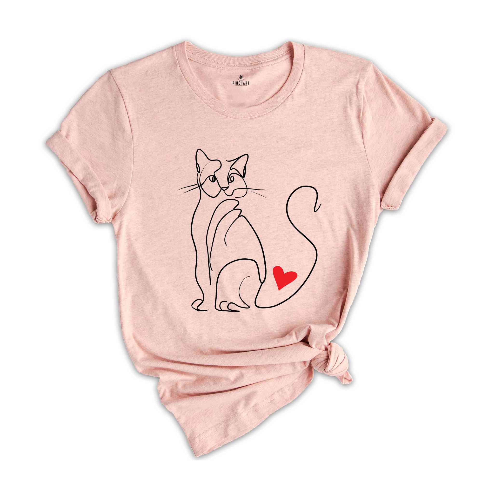 Minimalist Cat T-Shirt, Cat Lover Shirt, Gifts for Cat Lovers, Cat Mom Shirt, Animal Lover Tee, Cat Lovers Tee, Cat Owner Shir