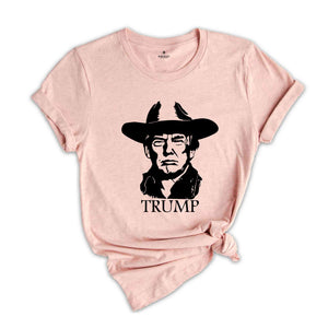 Trump Cowboy Shirt, Western Donald Trump, Cowboy Trump Shirt, MAGA Shirt, Election 2024 Shirt, Funny Conservative Shirt, President Shirt