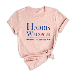 Harris Walz 2024 For The People T-Shirt, Madam President Shirt, Kamala For President Shirt, Vote For Kamala Tee