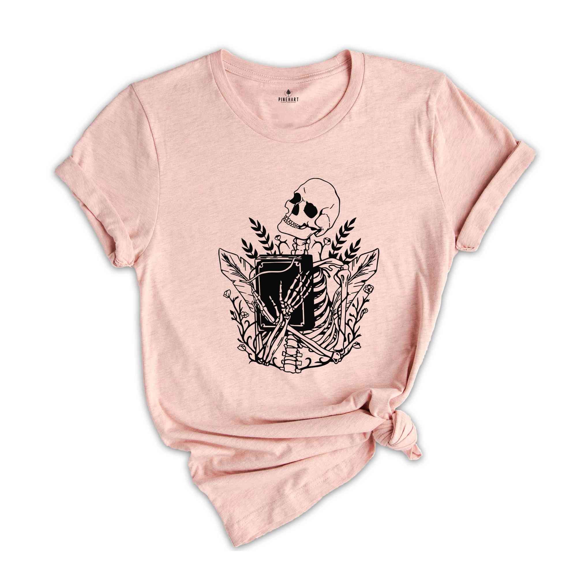 Skeleton With Book Shirt, Halloween Skeleton Shirt, Skeleton Shirt, Halloween Shirt, Book Lover Shirt