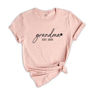 Custom Grandma Shirts, Grandma 2025 Shirts, Cool Nana Shirts, Shirts From Daughter, Grandmother Shirts, Grandma Shirts