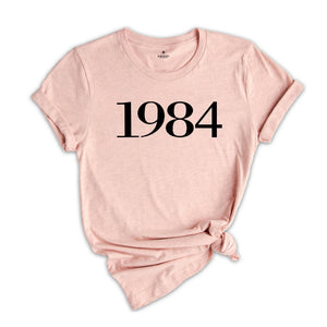 1984 Shirt, 40th Birthday Shirt, 40th Birthday Gift, 40th Birthday Tee, Fortieth Birthday, 40 And Fabulous, 40 Years Old, Vintage 1984 Shirt