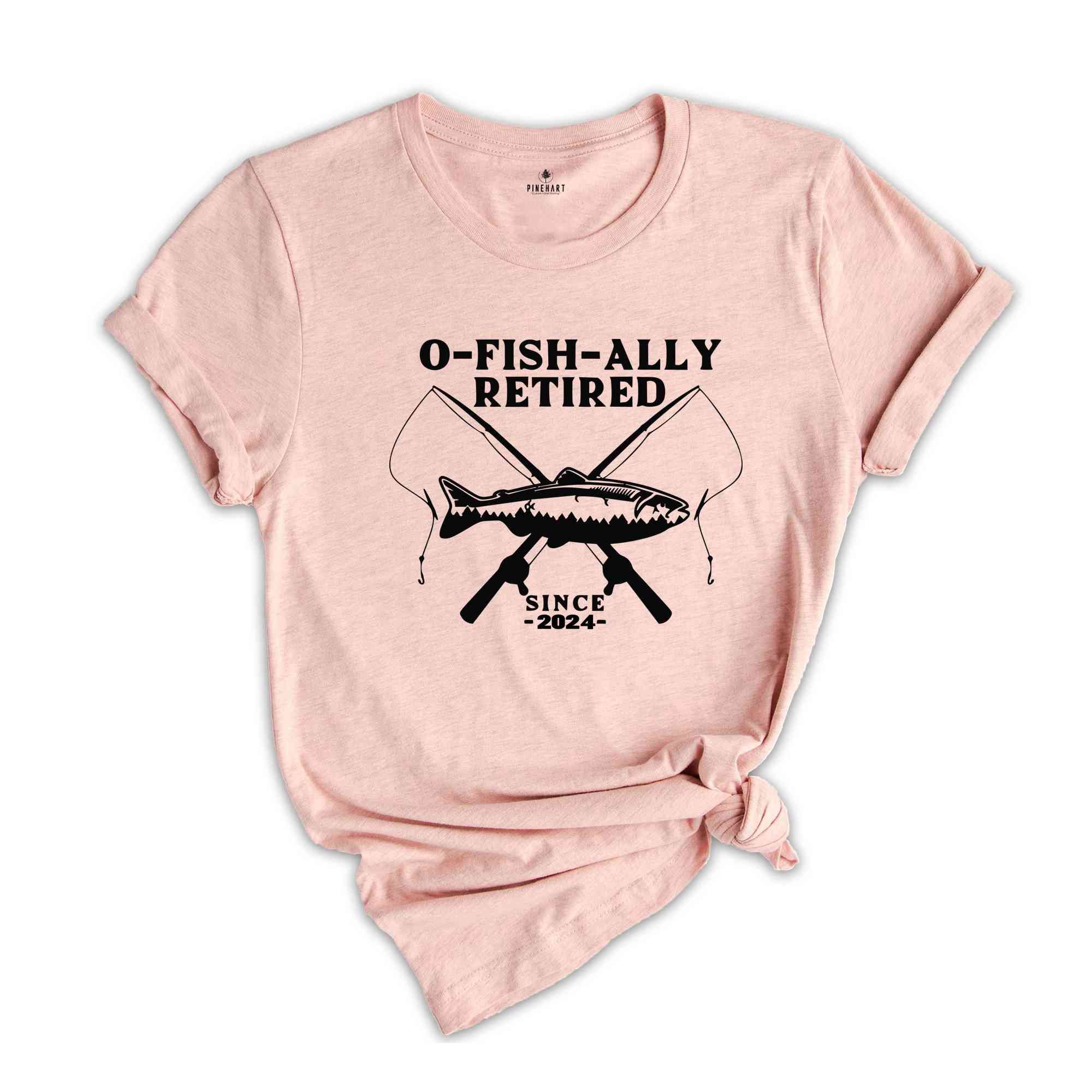 O Fish Ally Retired Since 2024 Shirt, Funny Retirement Shirt, Fishing T-Shirt, Officially Retired Tee, Retirement Party Shirt, Retired Humor