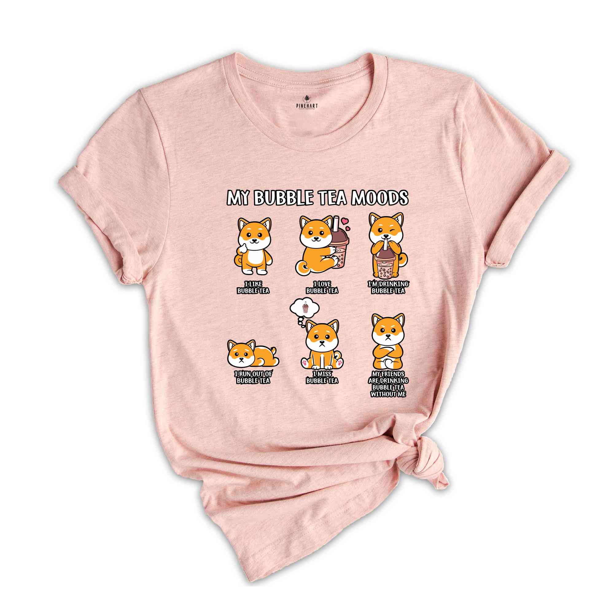 My Bubble Tea Moods Shirt, Love Bubble Tea, Shirt for Bubble Tea Lovers, Drink Bubble Tea Shirt, Boba Tea, Boba Shirt