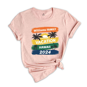 Family Vacation 2024 Shirt, Matching Family Trip Shirt, Personalized Family Shirt, Custom Vacation Shirt, Family Cruise Shirt, Summer Shirts