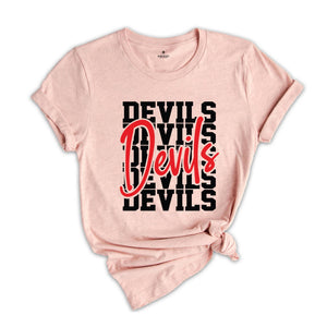 Team Mascot Shirt, Devils Team Shirt, Devils Football Shirt, Devils Fan Tee, Devils School Shirt, Devils School Spirit, Devils Mascot Tee