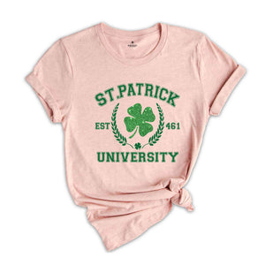 Pocket Rainbow Shamrock St Patricks Day T-Shirt, St Patricks Tee, Shamrock Tee, Lucky Shirt, St Patrick's Apparel, Rainbow Lucky Shamrock