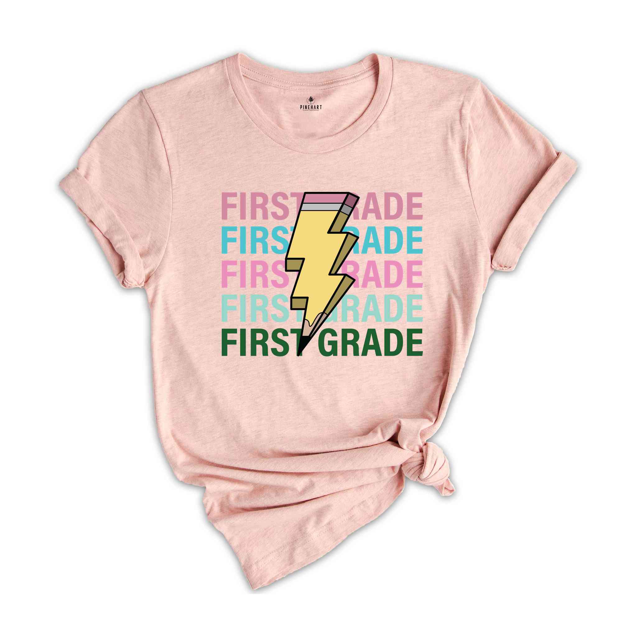 First Grade Pencil Shirt, Pencil Bolt Shirt, Retro Shirt, Back To School Shirt, School Shirt, Teacher Shirt, Pencil Shirt, Teacher Gift