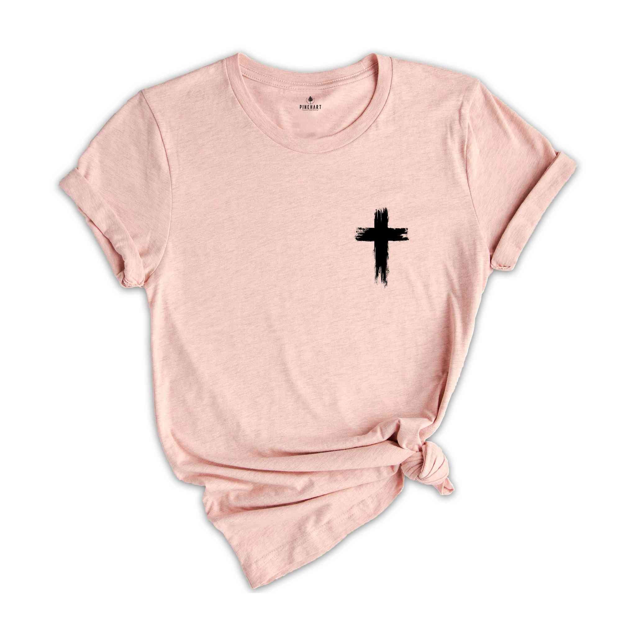 Rugged Cross Christian T-Shirt, Jesus Faith Based Shirt, Jesus Shirt, Jesus Cross Shirt, Religious Shirt