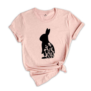 Easter Bunny Shirt, Floral Shirt, Easter Shirt, Cute Easter Shirt, Trendy Shirt, Christian Shirt, Happy Easter Shirt