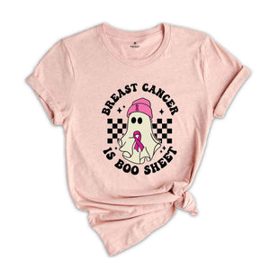 Breast Cancer Is Boo Sheet Shirt, Retro Breast Cancer Shirt, Breast Cancer Awareness Shirt, Halloween Pink Ghost Shirt, Halloween Shirt