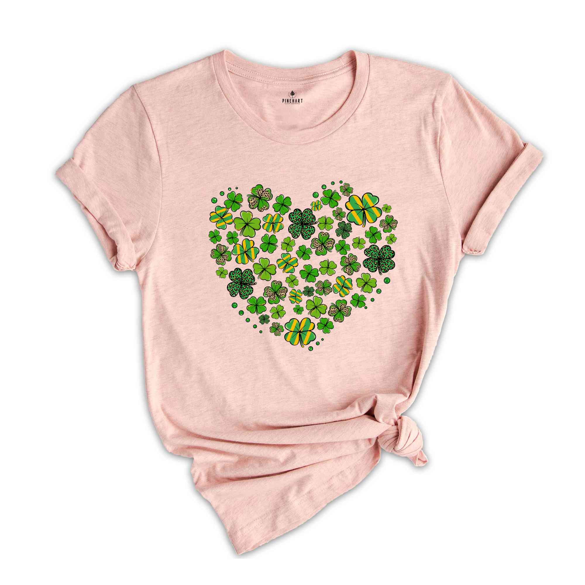 Saint Patricks Day Heart Shirt, Shamrock Heart Shirt, St. Patricks Day Tshirt, Shamrock Shirt, Patrick's Day Shirt