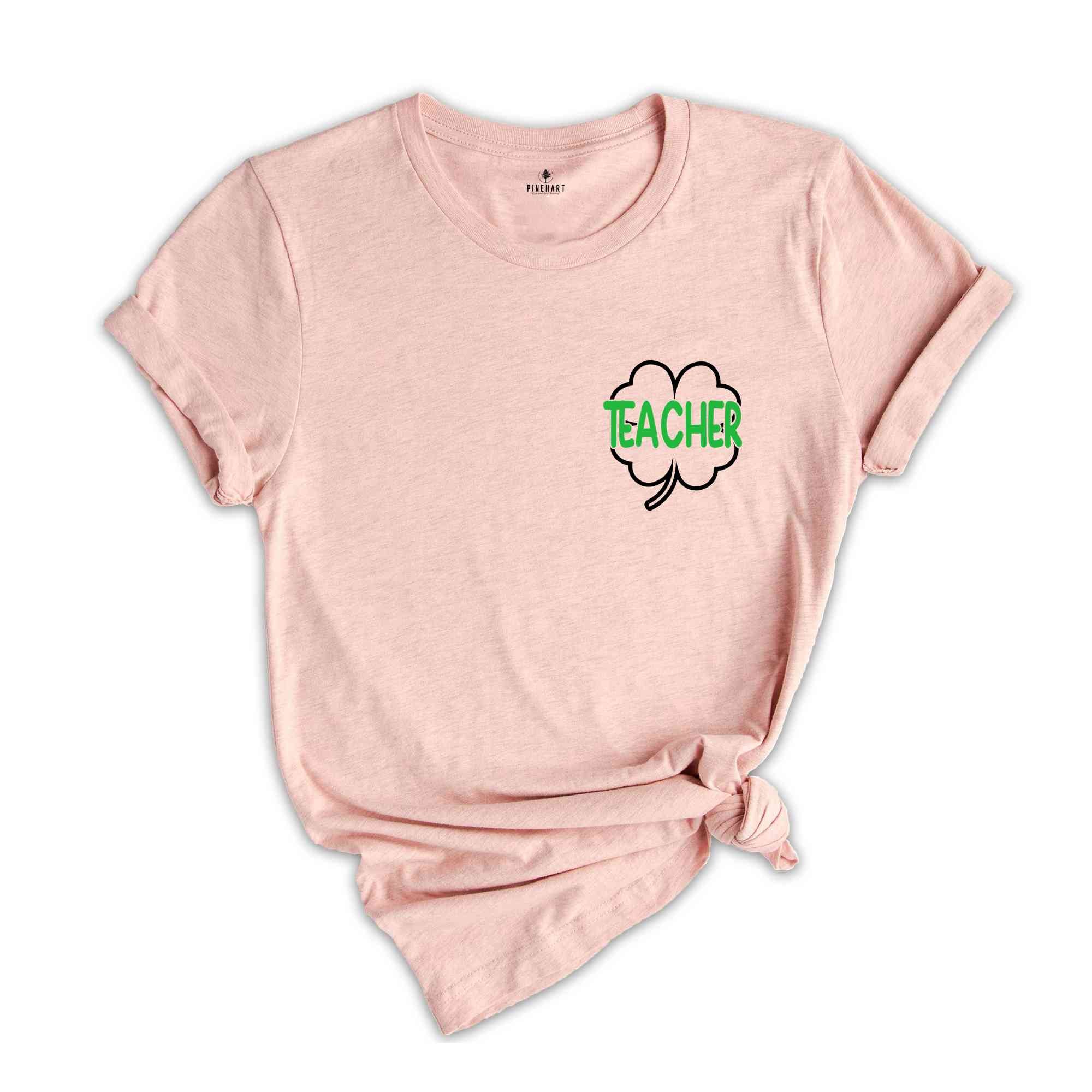 Pocket Teacher Shirt, St. Patricks Day Teacher Shirt, Lucky Shirt, One Lucky Teacher, Teacher Gift, Kindergarten Teacher, Irish Shirt