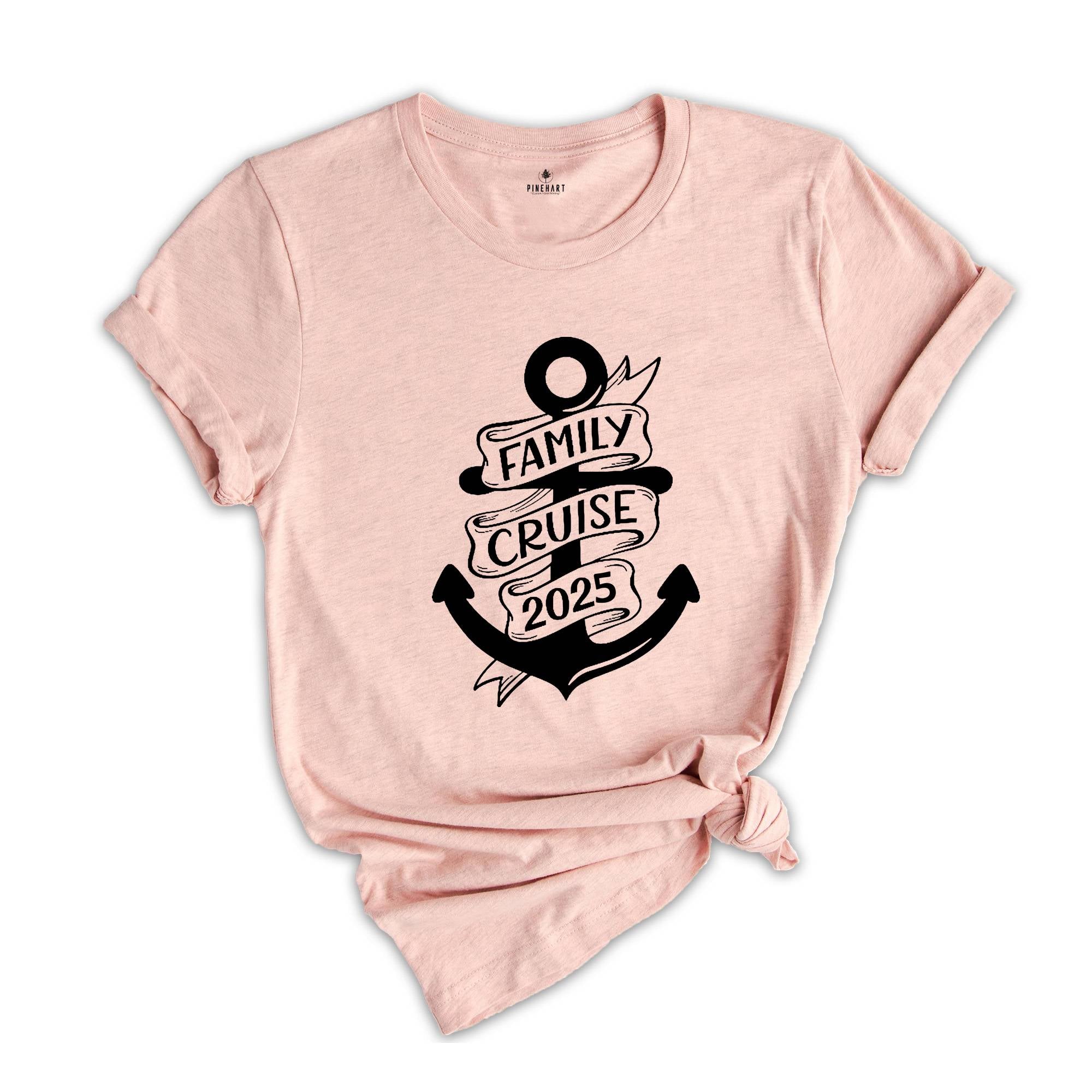 Family Cruise Shirt, Family Matching T-Shirt, Vacation Tee, Family Cruise 2025 Shirt, Beach Vacation Tee, Funny Family Matching Shirt