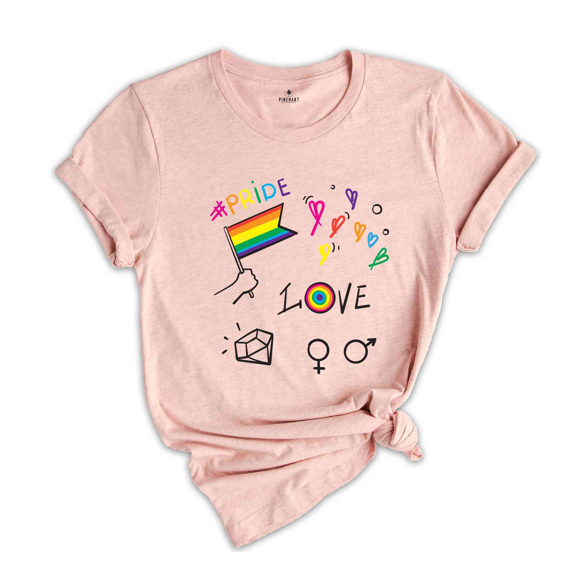 Pride Doodle Shirt, Pride Ally Shirt, Rainbow Pride Shirt, Pride Month Shirt, Love Is Love Shirt, LGBTQ Shirt, Gay Shirt, Lesbian Shirt