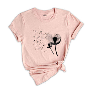 Dandelion T-Shirt, Windflower Shirt, Inspirational Shirt, Meditation Gift, Yoga Shirt, Boho Windflower Shirt