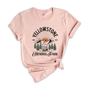 Yellowstone Shirt, Yellowstone National Park T-Shirt, Matching Family Vacation Tee, Camping Crew Shirt, Road Trip Gifts