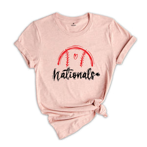 Nationals Mascot Shirt, Team Mascot Shirt, Nationals Team Spirit Tee, Nationals Fan Shirt, Nationals School T-shirt