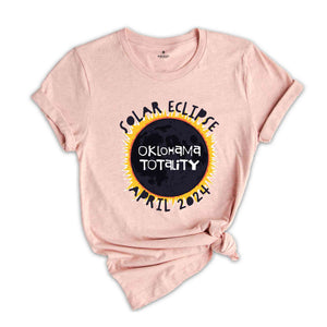 Oklahoma Totality Shirt, Oklahoma Total Solar Eclipse Shirt, Celestial Shirt, Eclipse Event 2024 Shirt, April 8th 2024