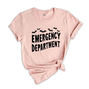 Emergency Department Halloween Shirt, ER Nurse Shirt, Emergency Medicine ER Tech ED Trauma Nurse Er Department Nurse Tshirt