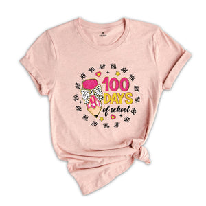 100 Days Of School Shirt, Retro Teacher Shirt, Teacher Shirt, 100 Days Shirt, Counting Teacher Shirt, Pencil Teacher Shirt, 100 Days Gift