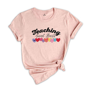 Teaching Sweethearts Shirt, Teacher Shirt, Teachers Love Shirt, Hearts Shirt, Teacher Valentine\'s Gift, Teaching Sweethearts Teacher Shirt