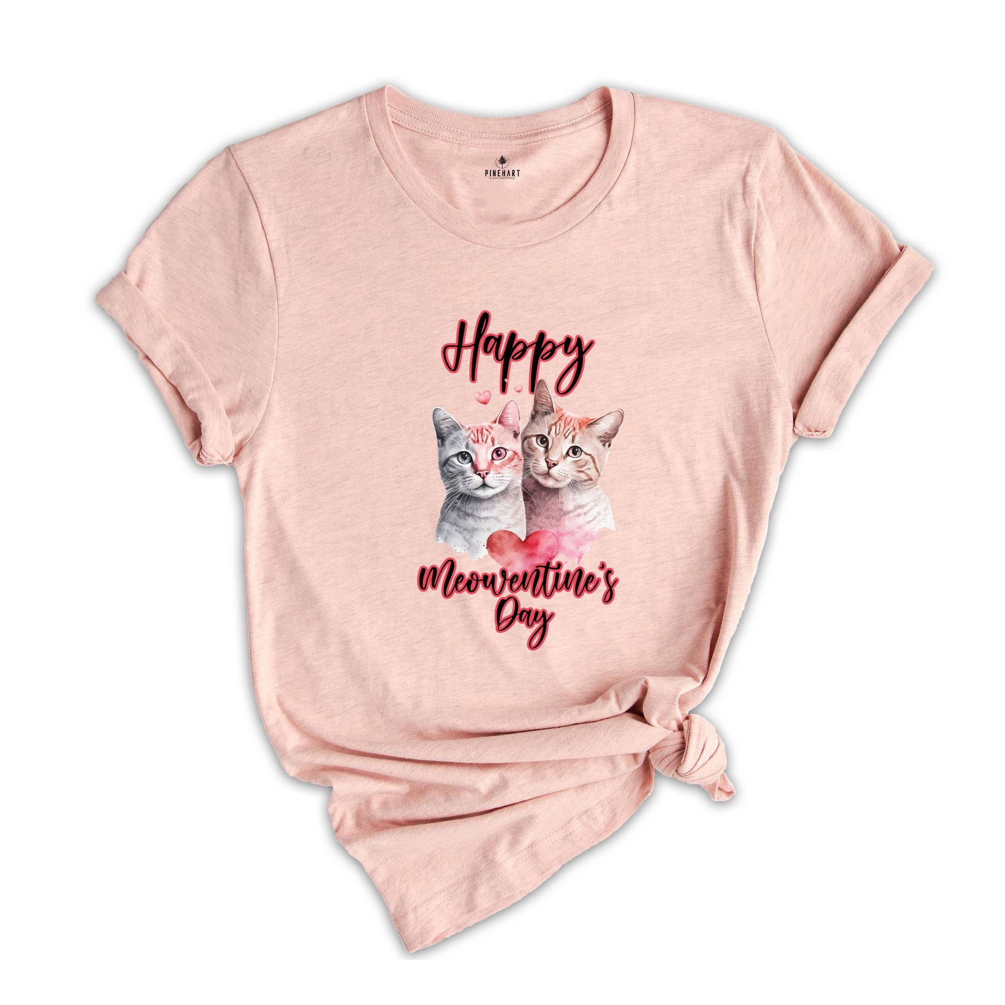 Cats Valentines Day Shirt, Cool Cat T-Shirt, Cat Lover Shirt, Cat Mom Shirt, Cute Cat Shirt, Happy Valentines Shirt