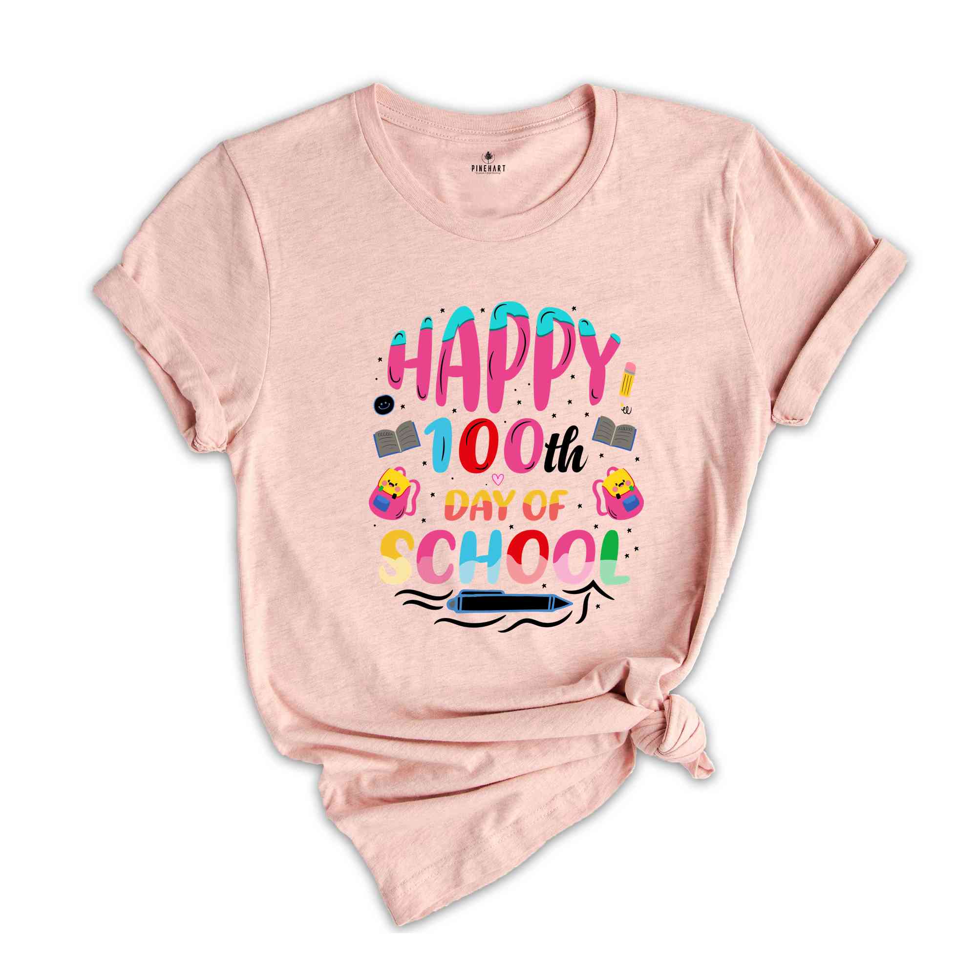 Happy 100th Day Of School Shirt, School Appreciation, Teacher Shirt, 100th Day Of School Gift, School Shirt, Back To School Shirt