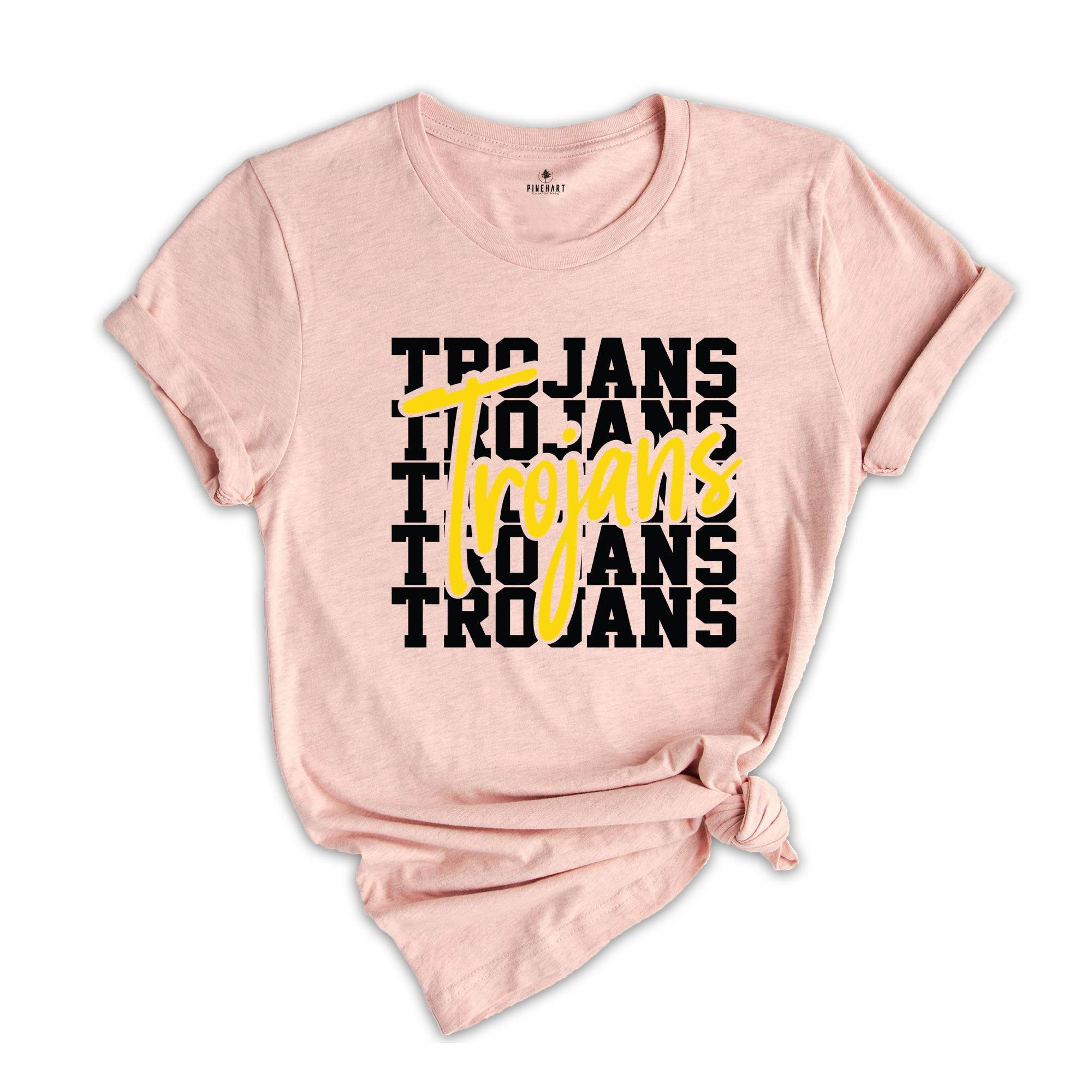 Team Mascot Shirt, Trojans Team Shirt, Trojans Football Shirt, Trojans Fan Shirt, Trojans School Shirt, Trojans School Spirit