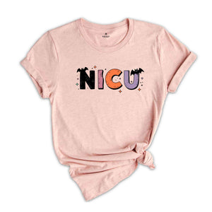 Halloween NICU Nurse Shirt, NICU Nurse Halloween, Spooky Nicu Shirt, Pumpkin Shirt, Hospital Nurse Shirt, Halloween Party Shirt