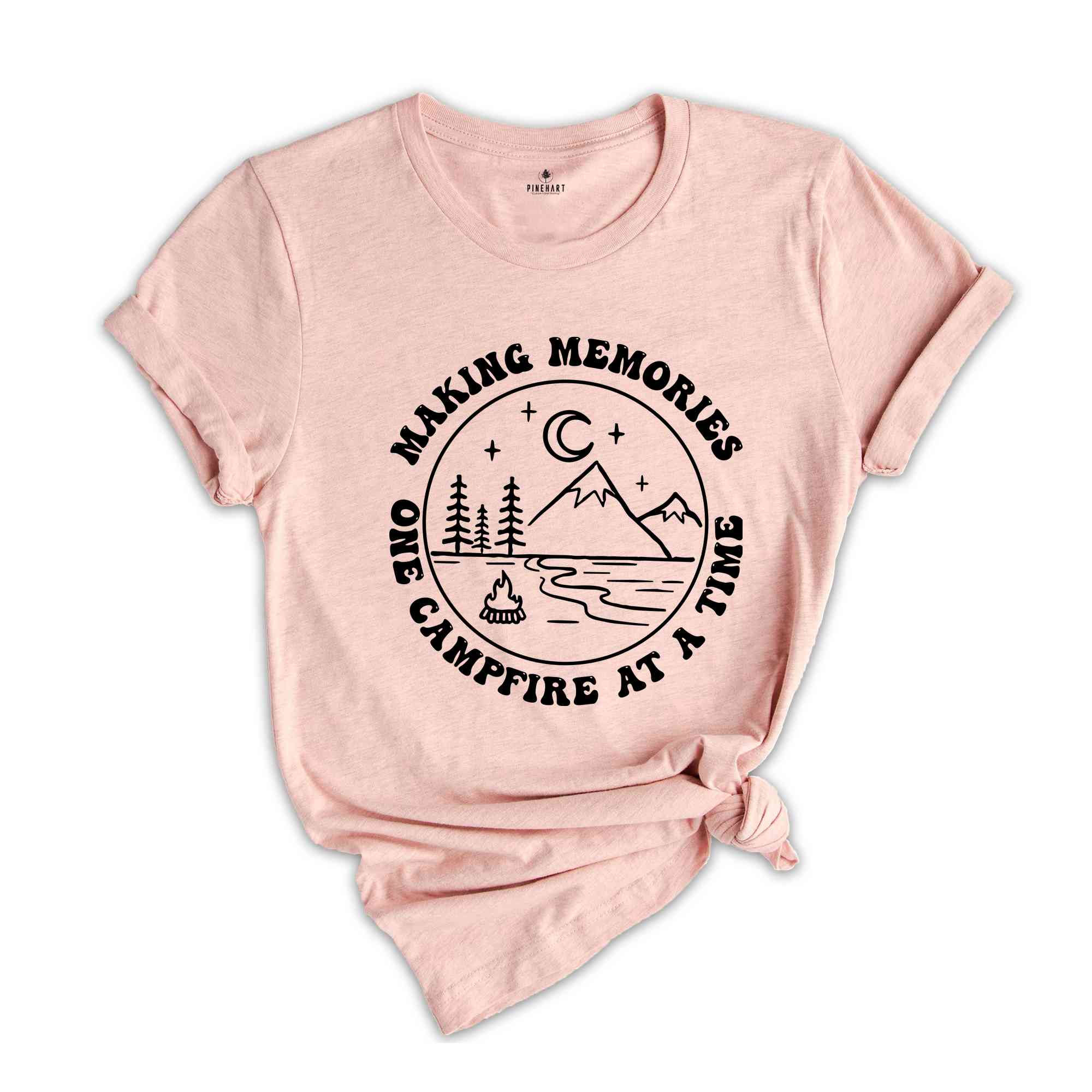 Making Memories One Campfire At A Time Shirt, Camping Shirt, Trendy Camping Shirt, Nature Shirt, Camp Lover Shirt, Camper Shirt