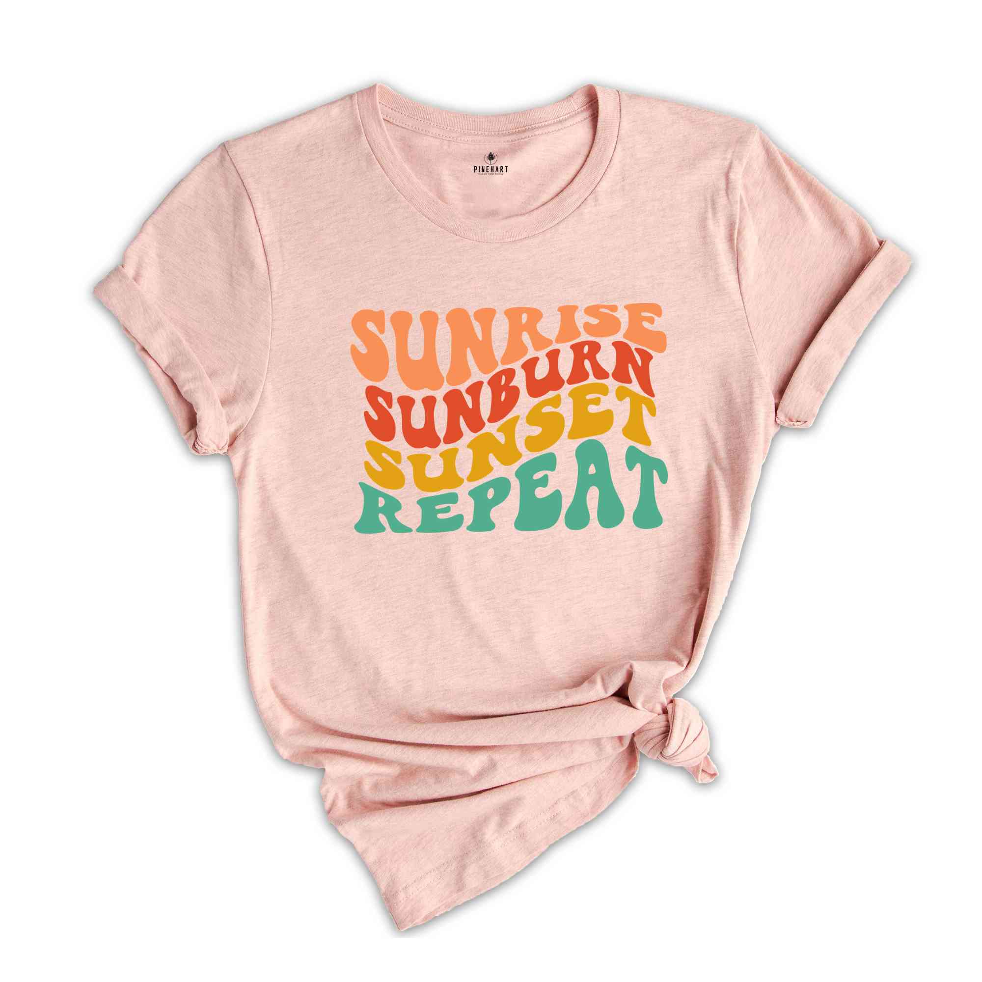 Sunrise Sunburn Sunset Repeat Shirt, Summer Shirt, Beach Shirt, Summer Shirt, Trendy Beach Shirt, Vacation Shirt