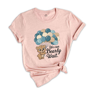 We Can Bearly Wait Baby Shower Shirt, Pregnancy Announcement Shirt, Gift For Baby Shower, Mommy To be Shirt, Family Baby Shower Party Shirts