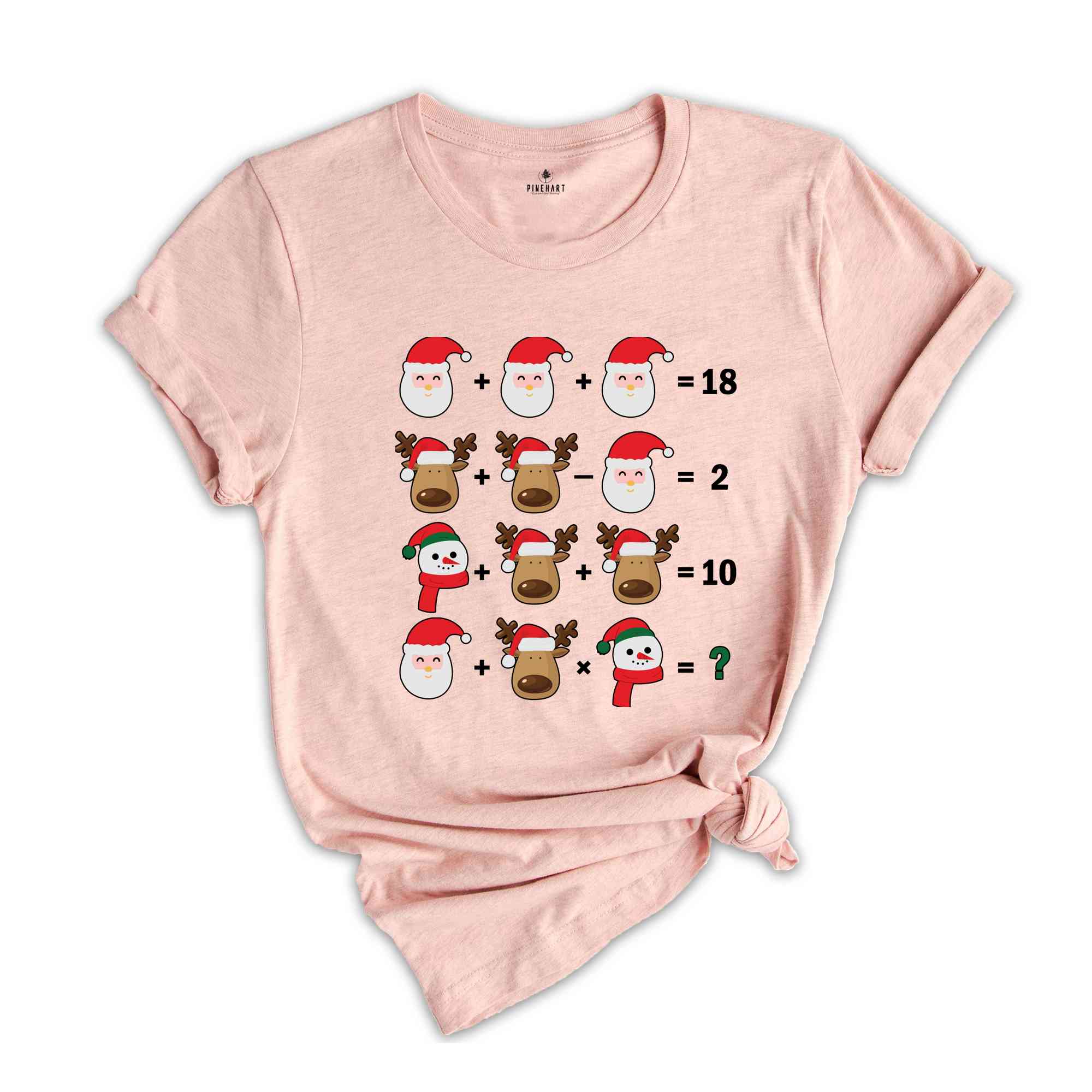 Christmas Themed Math Problem Shirt, Funny Math Shirt, Gift for Math Teacher, Christmas Math Shirt, Math Lover Shirt