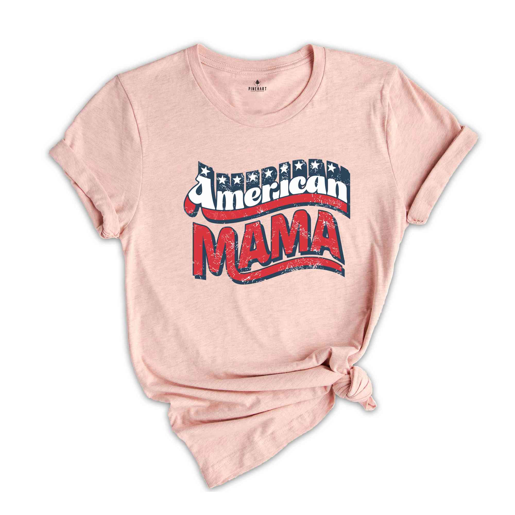 Retro American Mama Shirt, 4th Of July Shirt, Retro American Mama Shirt, Red White and Blue Shirt, Independence Day Tee