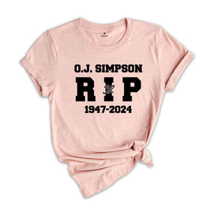 O.J Simpson 1947-2024 Shirt, Thanks For Memories Simpson Shirt, Rest In Peace, RIP OJ Simpson Shirt, O.J Simpson, OJ Simpson Tshirt