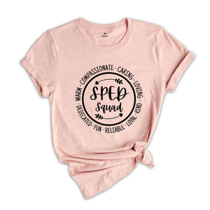 SPED Squad Shirt, Special Education Tee, Sped Teacher T-Shirt, Teacher Appreciation, Teacher Shirt, Sped Shirt, Special Ed Tee