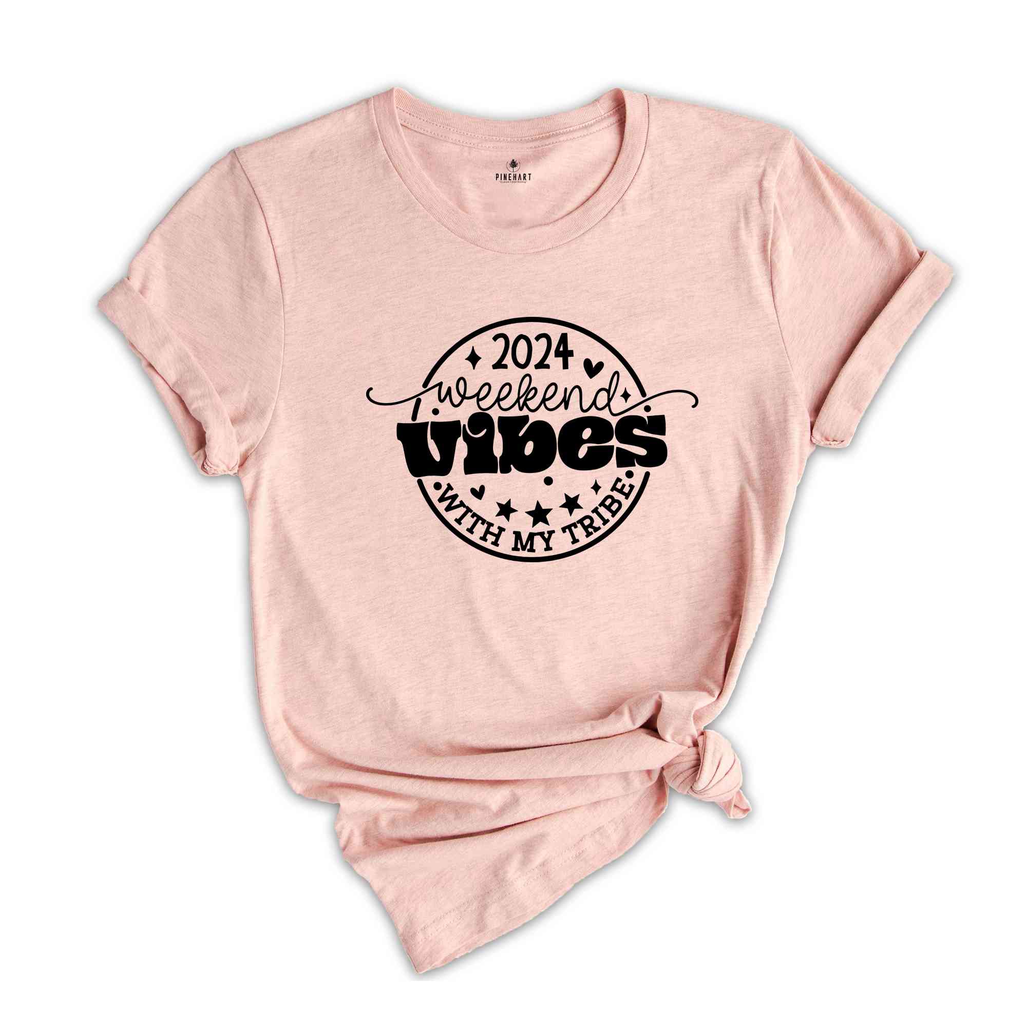 2024 Weekend Vibes With my Tribe Shirt, Funny Family Vacation Shirt, Summer Vacation Shirt, Funny Trip Tee, End of the School year Tee