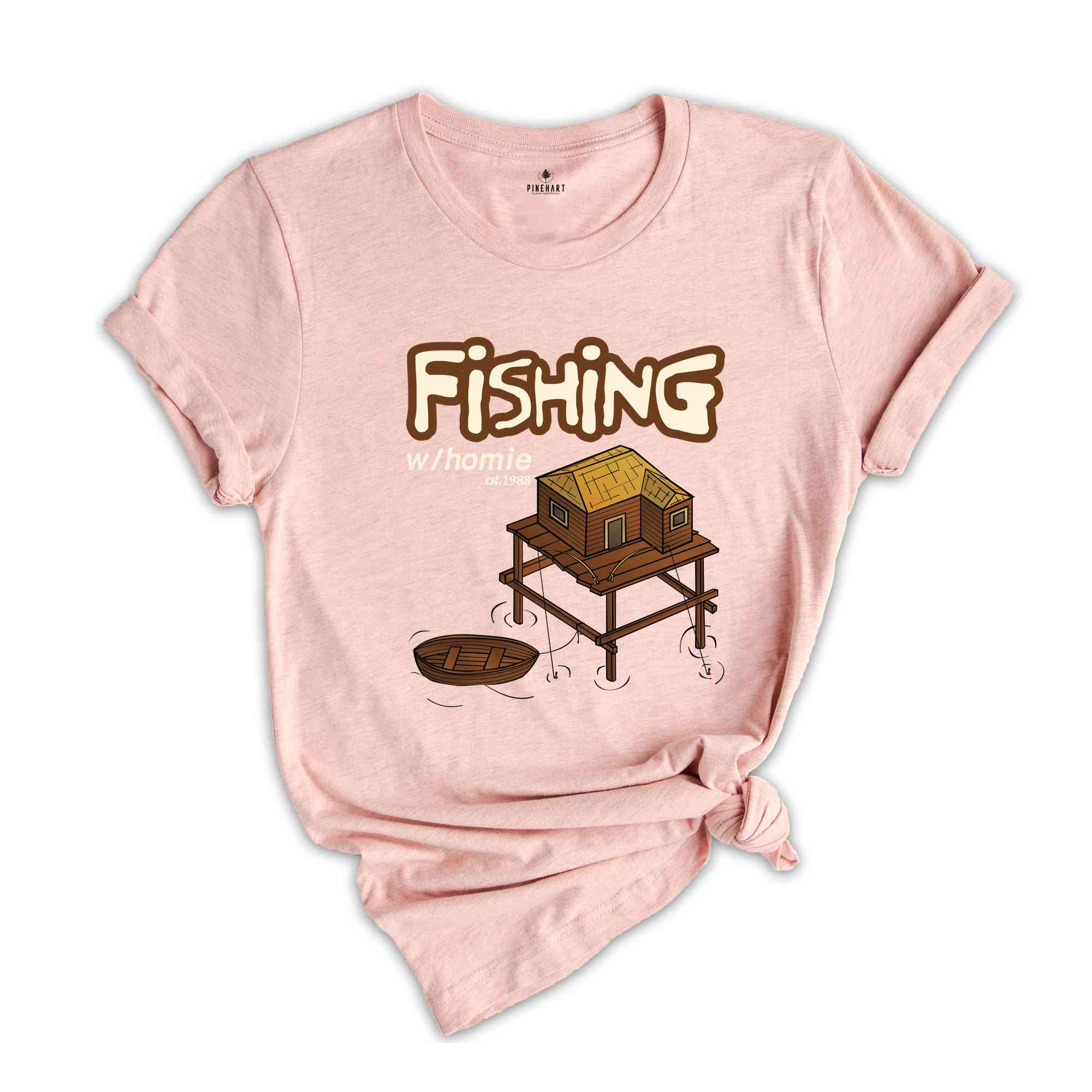 Fishing Shirt, Fishing With Homie Shirt, Gift For Friend, Camping Shirt, Fisherman Shirt, Island Shirt, Boat Shirt