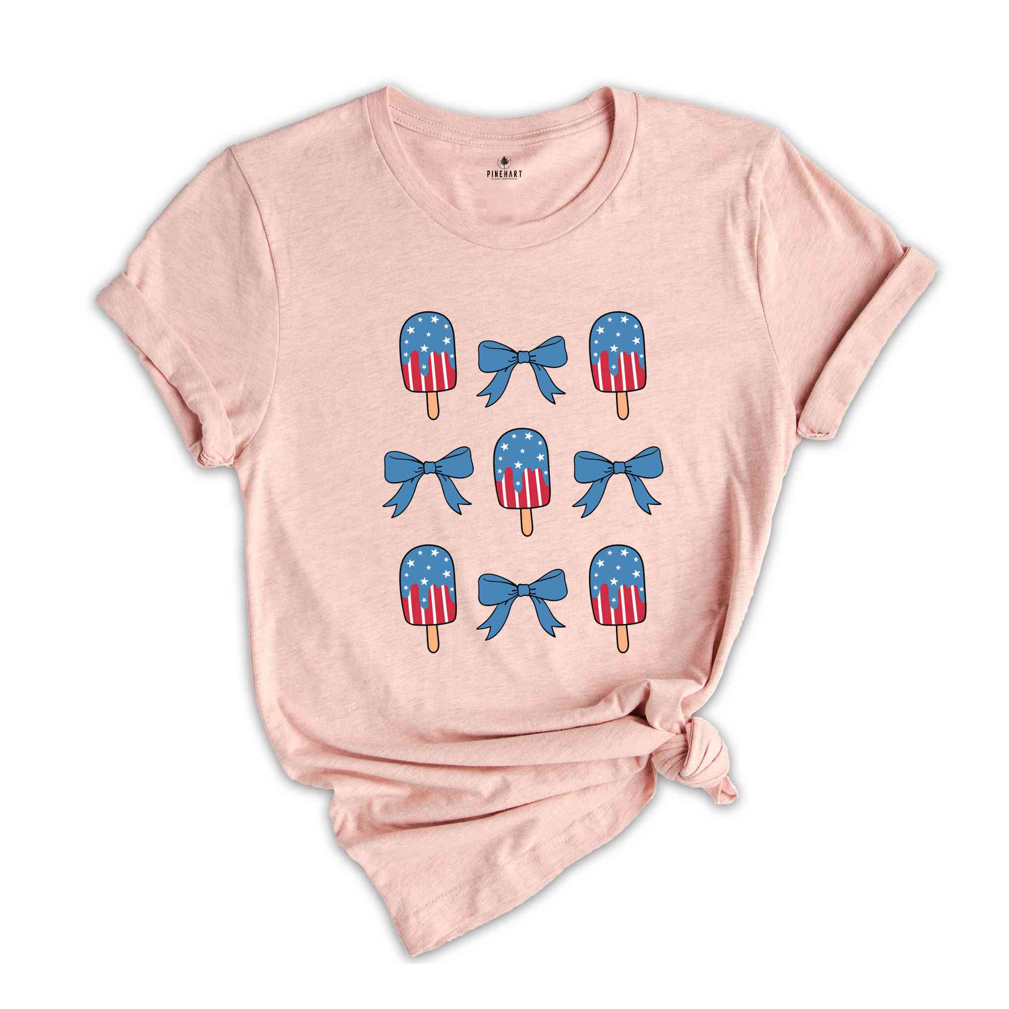 American Bow Shirt, Coquette 4th of July Shirt, America Shirt, Retro 4th of July Shirt, Independence Day Gifts, Patriotic Shirt