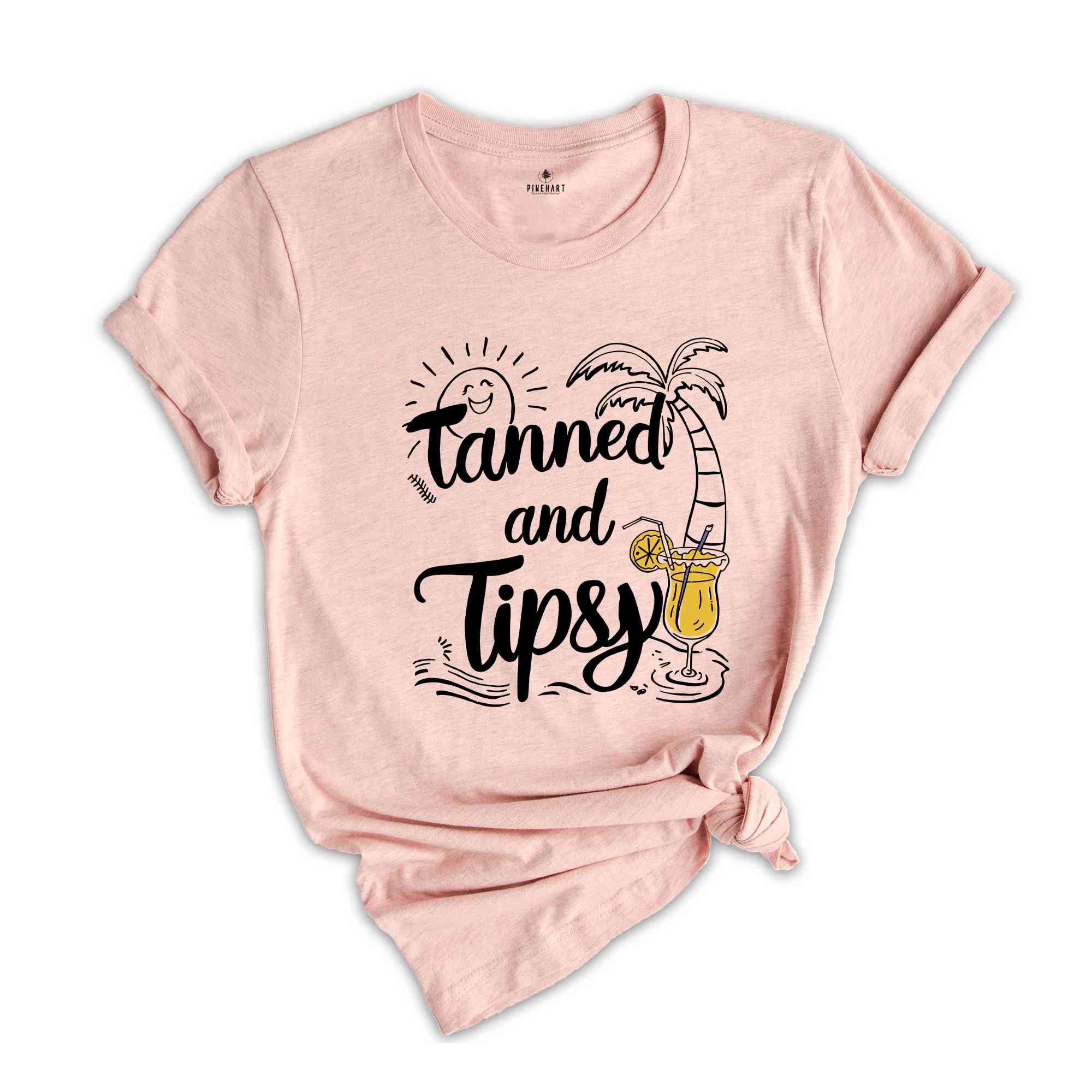 Tanned and Tipsy Shirt, Beach Shirts, Vacation Shirts, Vacation Gifts, Women's Summer Shirts, Travel Shirt, Girls Trip Shirts