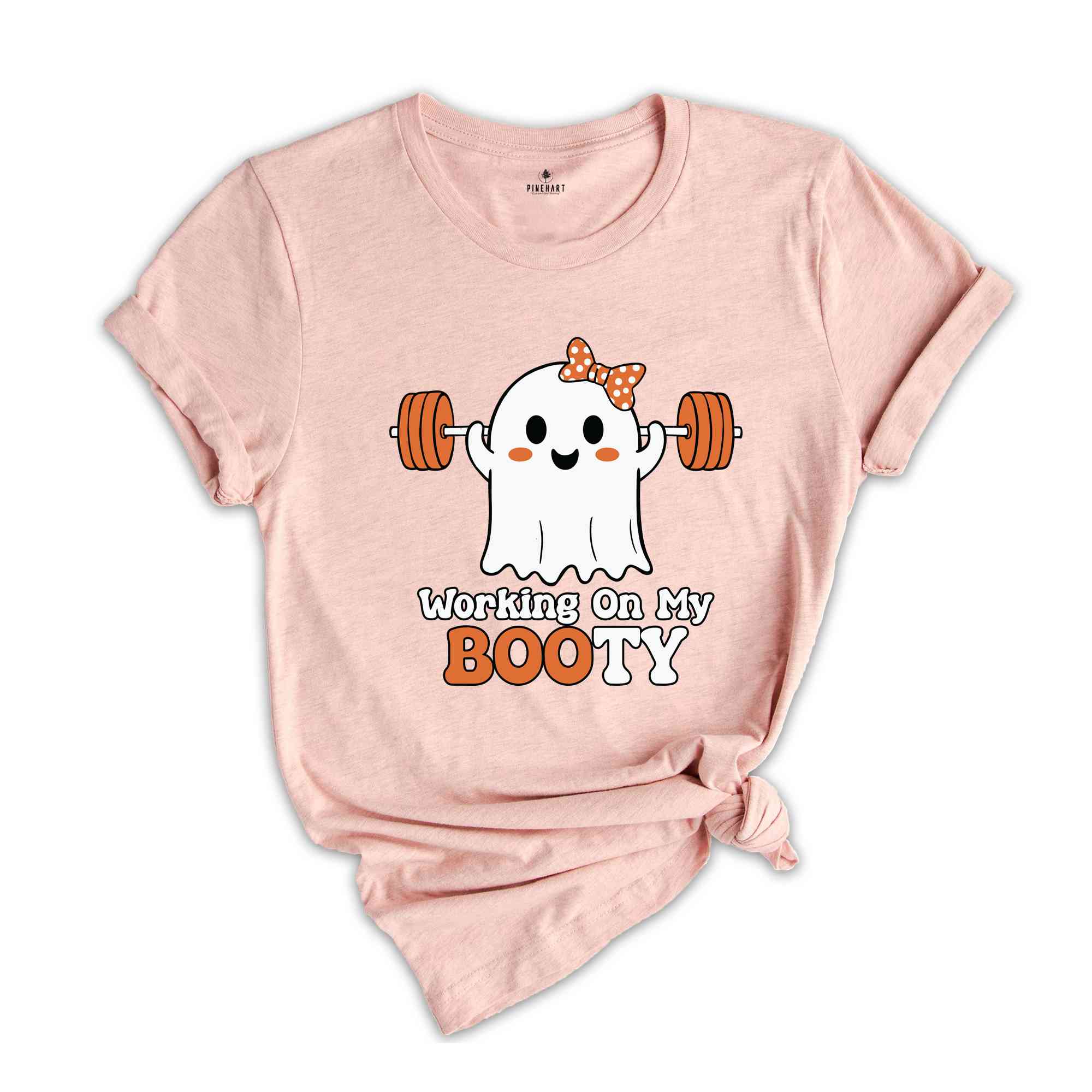 Working On My Booty Shirt, Women Halloween Shirt, Spooky Season Shirt, Cute Halloween Tee, Fitness Shirt, Gym Girl Shirt, Funny Halloween Te