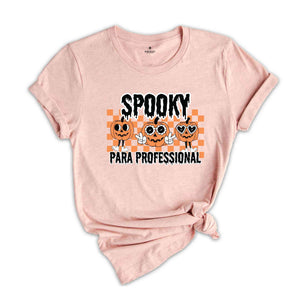 One Spooky Para Professional Halloween Shirt, Halloween Paraprofessional Shirt, Spooky Para Shirt, Ghost Paraprofessional Shirt, Pumpkin Tee