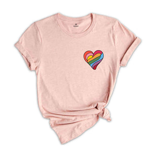 Pocket Lgbtq Heart Shirt, Pride Month Shirt, Pride Shirt, LGBTQ Shirt, Lgbtq Gift Shirt, Lesbian Shirt, Proud Mom Shirt, Lesbian Shirt