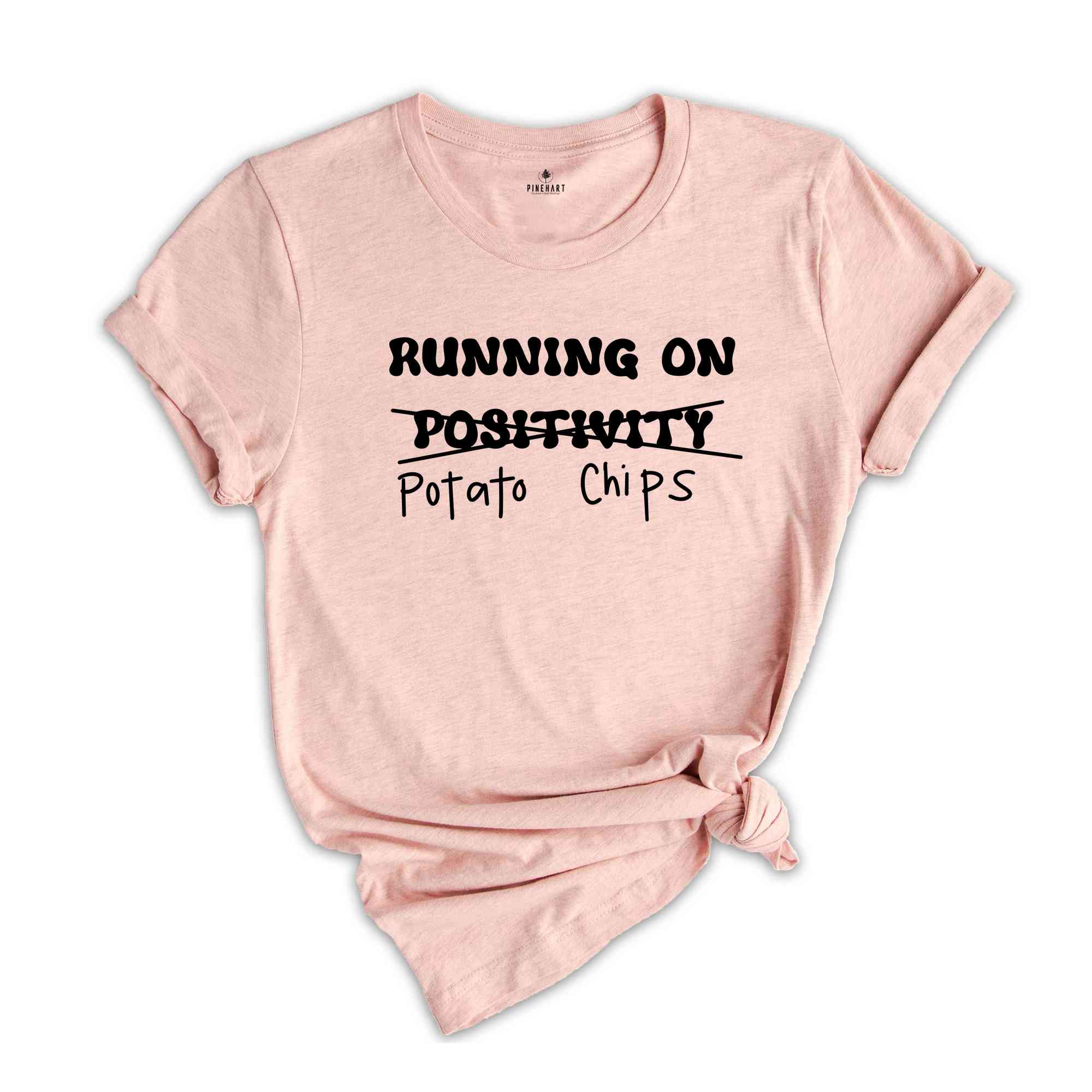 Running on Potato Chips Shirt, Cute Potatoes Shirt, Potato Lover Gift, Vegetarian Shirt, Potato Lover Shirt, Sweet Potato Shirt