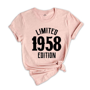 66th Birthday Shirt, Limited 1958 Edition Shirt, 66 Years Old Shirt, 66 Years Old Birthday Gift, 1958 Birthday Gift, 66th Birthday Party