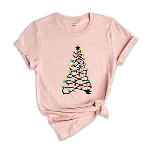 Christmas Light Tree Shirt, Christmas Tree Shirt, Holiday Shirt, Winter Shirt, Christmas Lights Shirt, Xmas Lights Shirt, Xmas Shirt