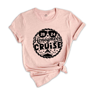 Honeymoon Cruise T-shirt, Honeymoon Shirts, Husband And Wife Shirt, Just Married Shirt, Cruising Partners,Couple Matching,Wedding Gift Shirt