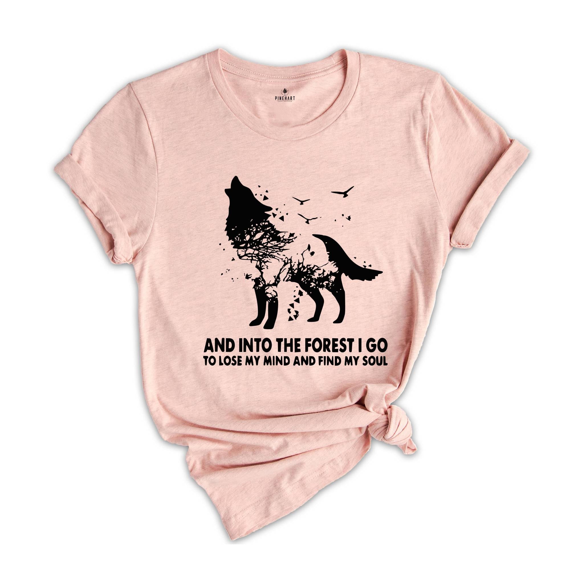 Wolf Shirt, Howling Wolf, Floral Wolf, Wolf Lover Gift, Animal Lover Shirt, Dog Lover Shirt, Wolf Girl, Wolves Gifts, Wildlife Animals Tee